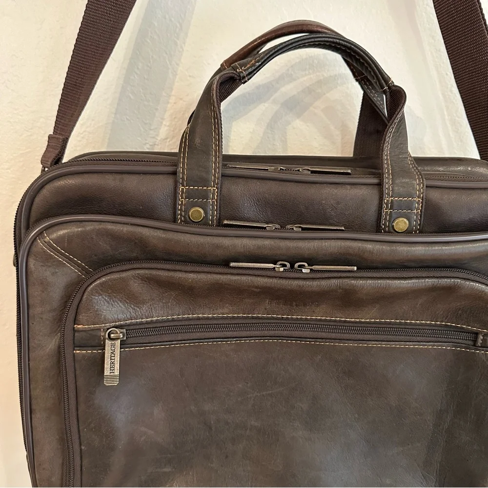 Heritage Leather Briefcase Satchel